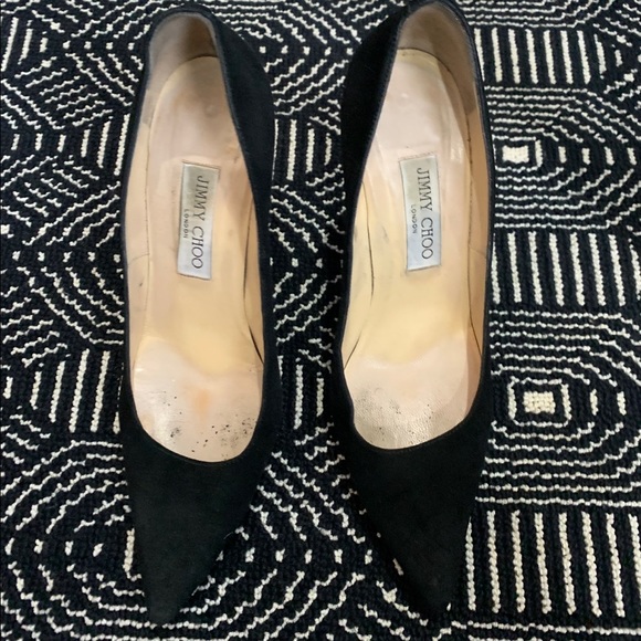 Jimmy Choo Shoes - Jimmy Choo black Suede pointy toe pumps